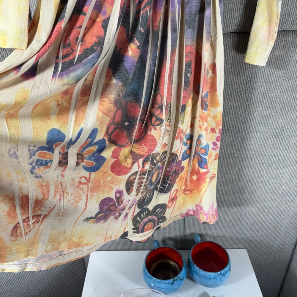 Colorful Abstract Print Dress - Picture 5 of 6